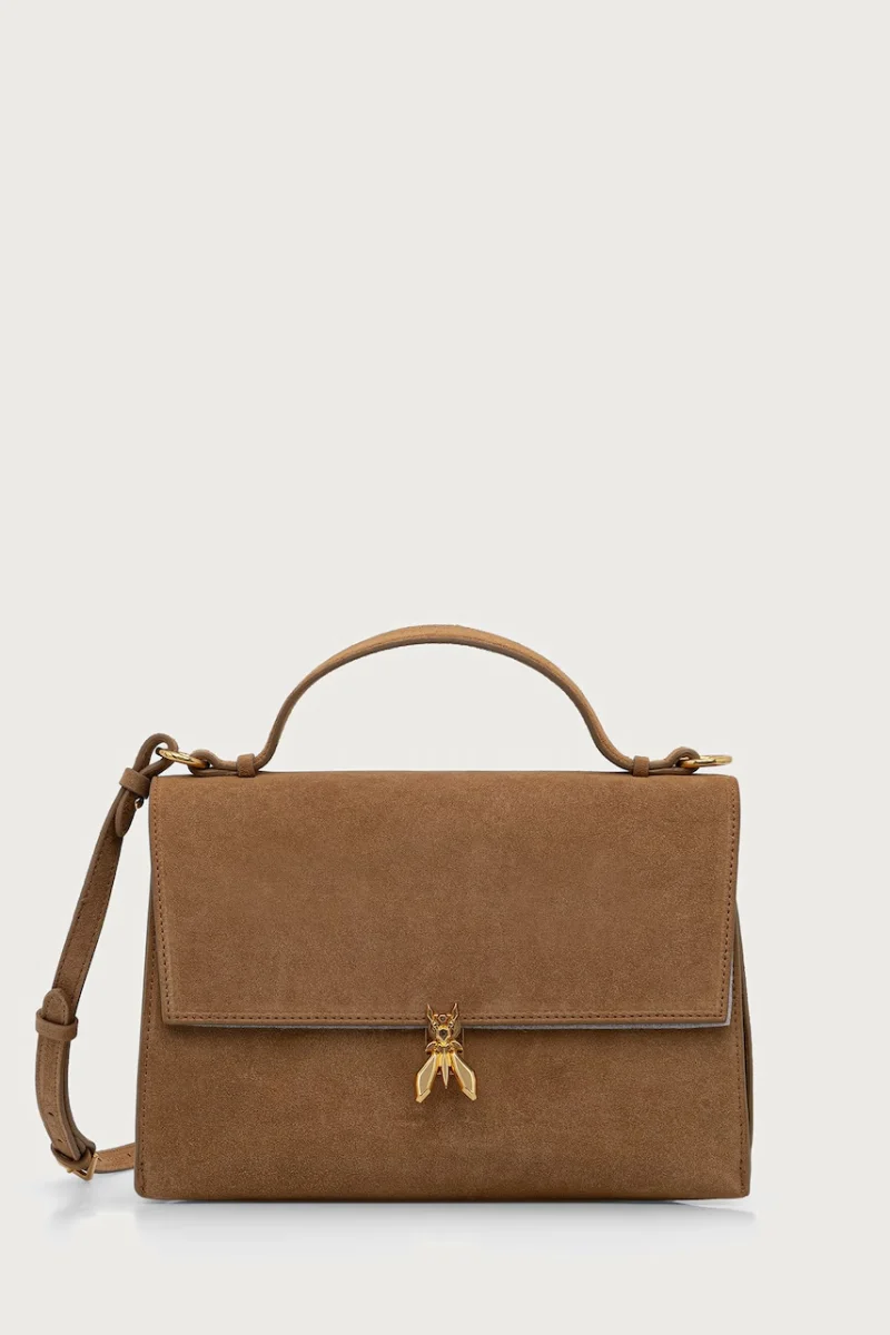 Patrizia Pepe geantă crossbody pentru femei din piele întoarsă