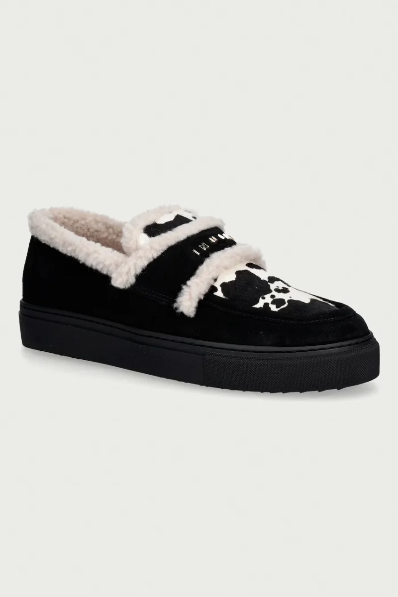 Inuikii mocasini pentru femei din piele Shearling Print