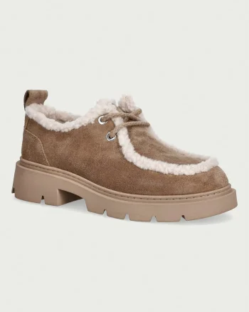 Inuikii pantofi pentru femei din piele întoarsă Mocabee Curly