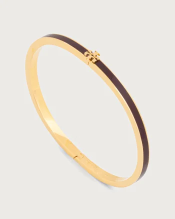 Tory Burch brățară pentru femei din alamă emailată Thin Icon