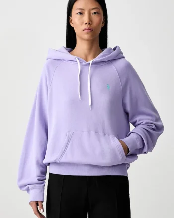 Polo Ralph Lauren hanorac cu glugă pentru femei cu bumbac