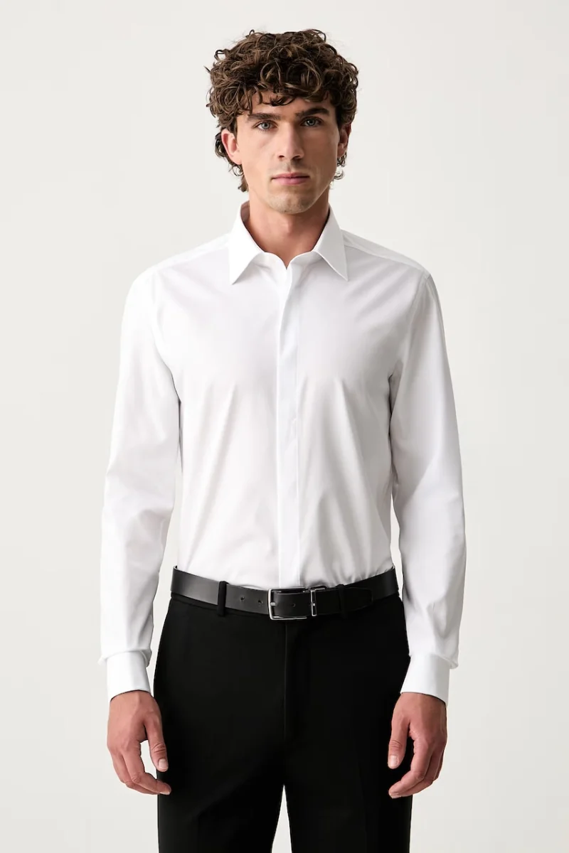 BOSS cămașă pentru bărbați din bumbac H-HANK-TUX1-B1-C-263