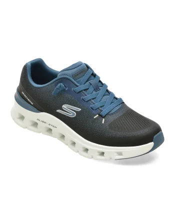 Pantofi sport SKECHERS negri, 233132, din material textil
