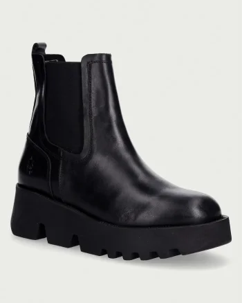 Fly London ghete scurte pentru femei din piele ZUFY502FLY