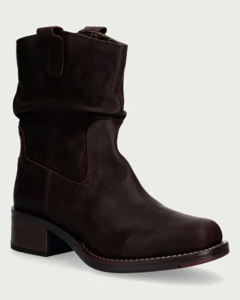 Fly London botine pentru femei din nubuck ROOK521FLY