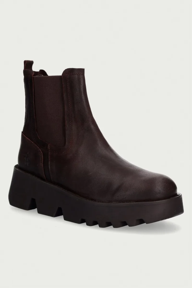 Fly London ghete scurte pentru femei din piele ZUFY502FLY