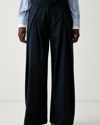 ERMANNO Firenze pantaloni wide leg pentru femei