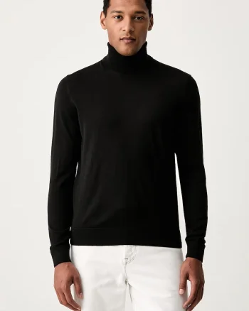 Tommy Hilfiger pulover cu guler înalt pentru bărbați din lână