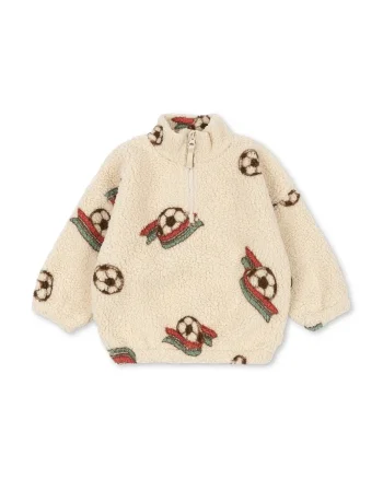 Konges Sløjd jachetă pentru copii din polar JODY TEDDY HALF ZIP GRS
