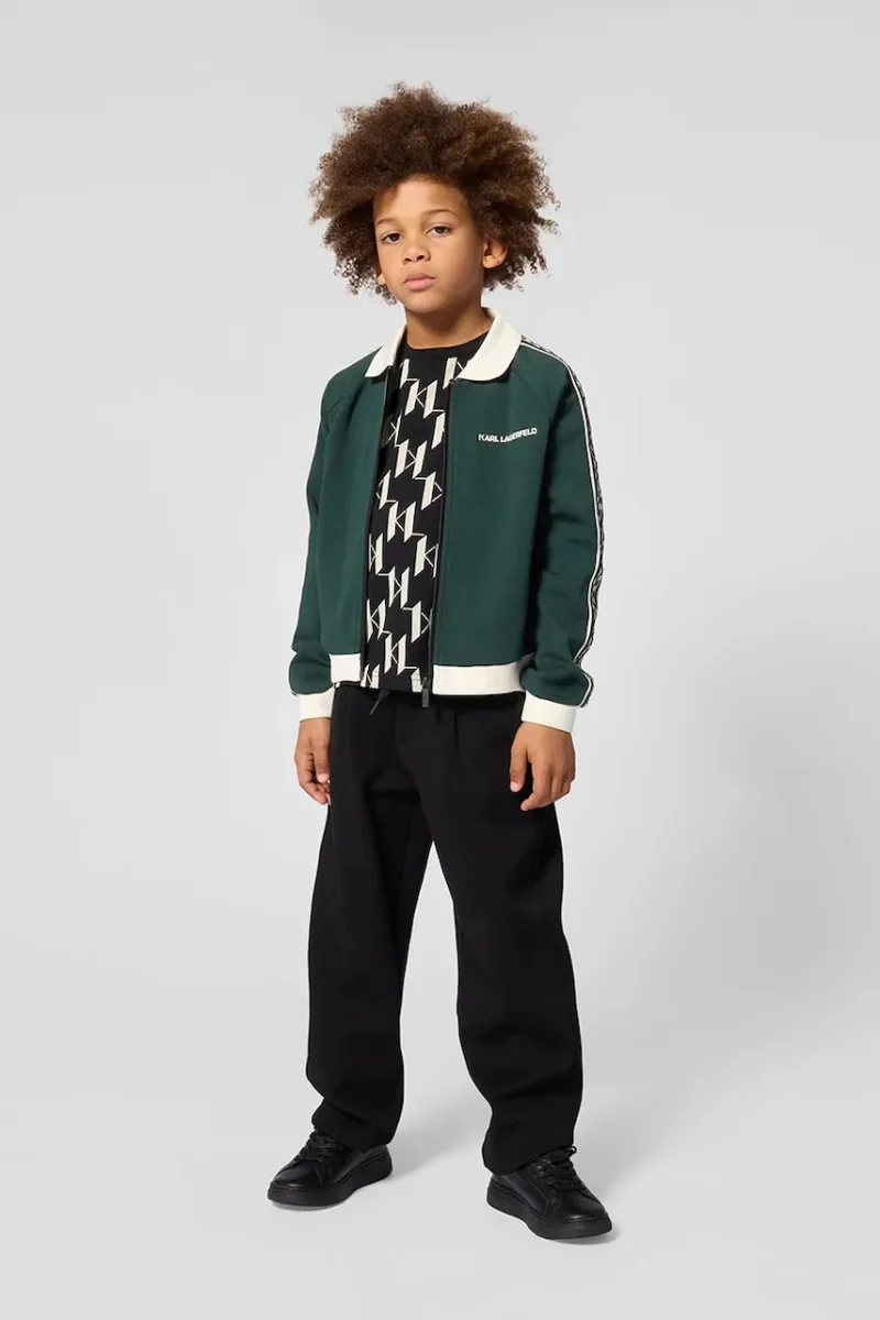 Karl Lagerfeld pantaloni pentru copii cu bumbac