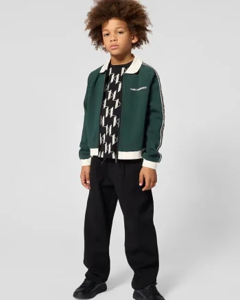 Karl Lagerfeld pantaloni pentru copii cu bumbac