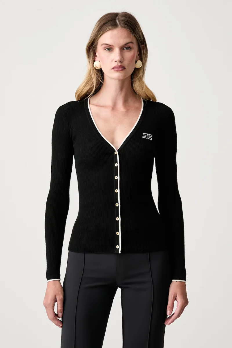 Elisabetta Franchi cardigan pentru femei cu lână
