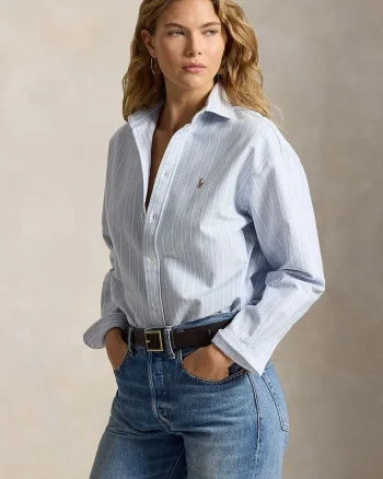 Polo Ralph Lauren cămașă oxford de damă din bumbac