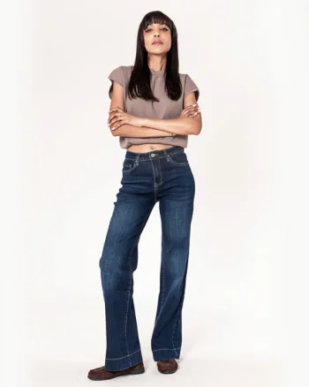 Blugi Evazati Nina Carter Albastru Inchis P615-9 M7