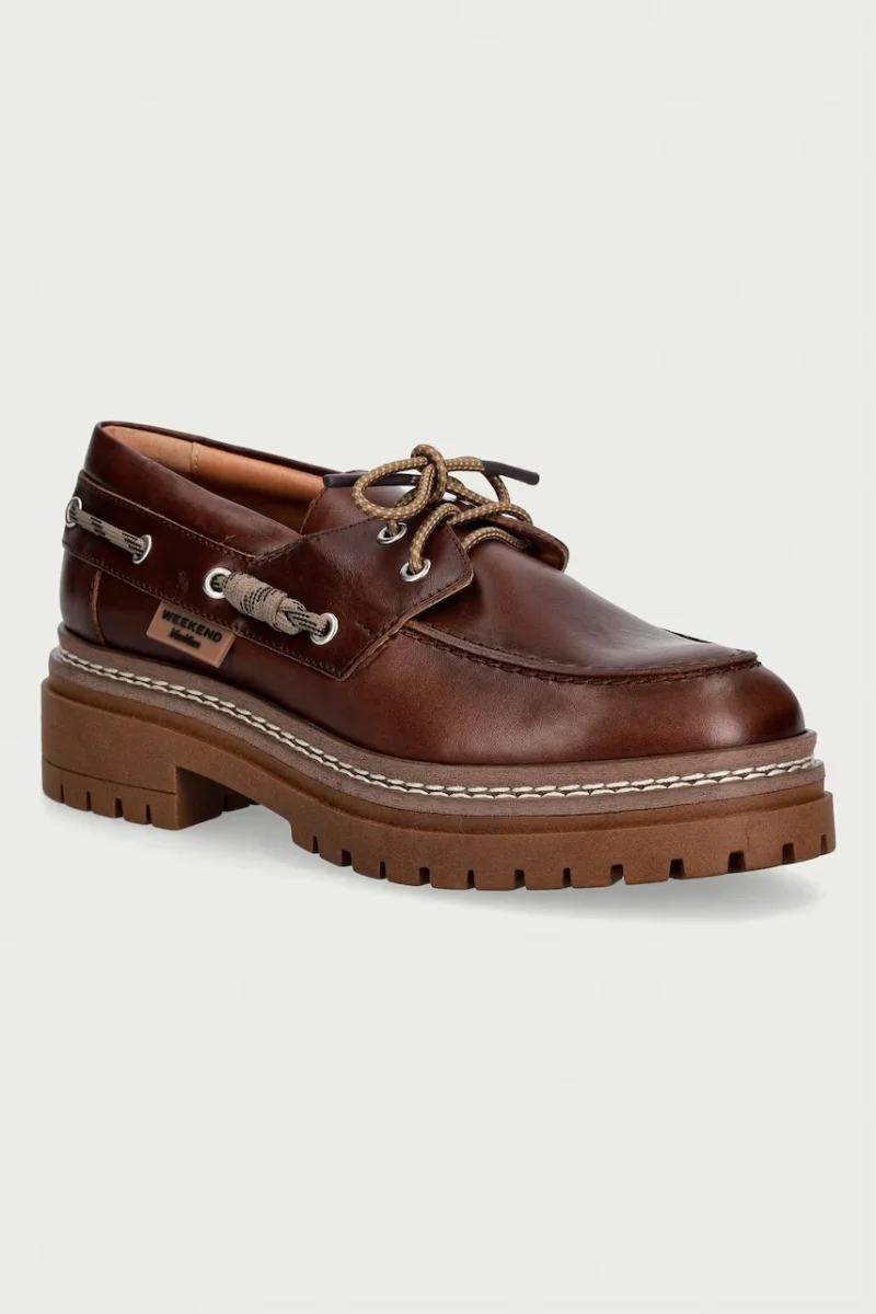 Weekend Max Mara mocasini pentru femei din piele
