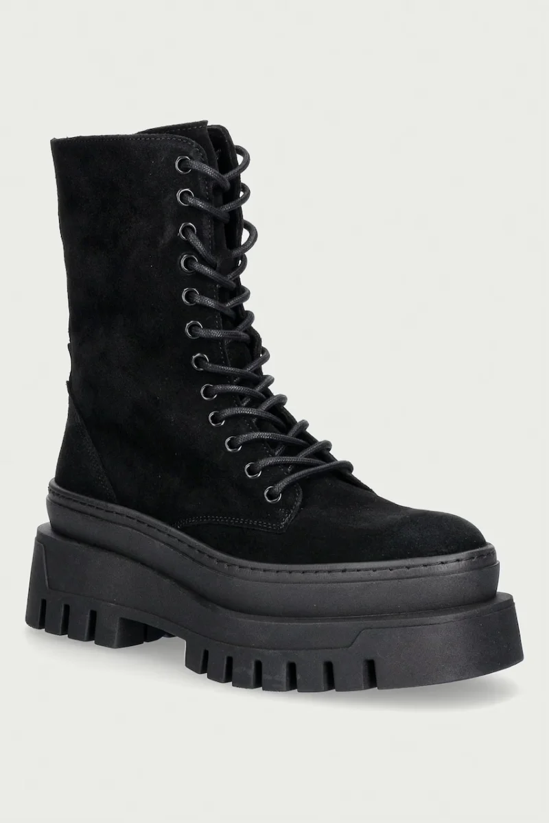 Steve Madden bocanci cu platformă pentru femei din piele întoarsă Coast