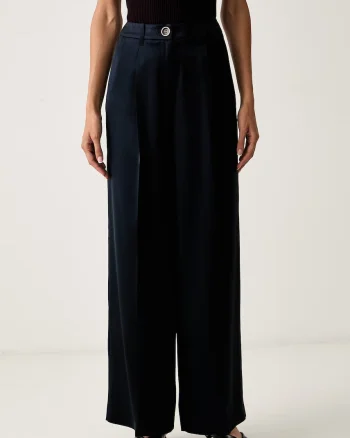 Guess pantaloni de costum pentru femei cu acetat FLORA