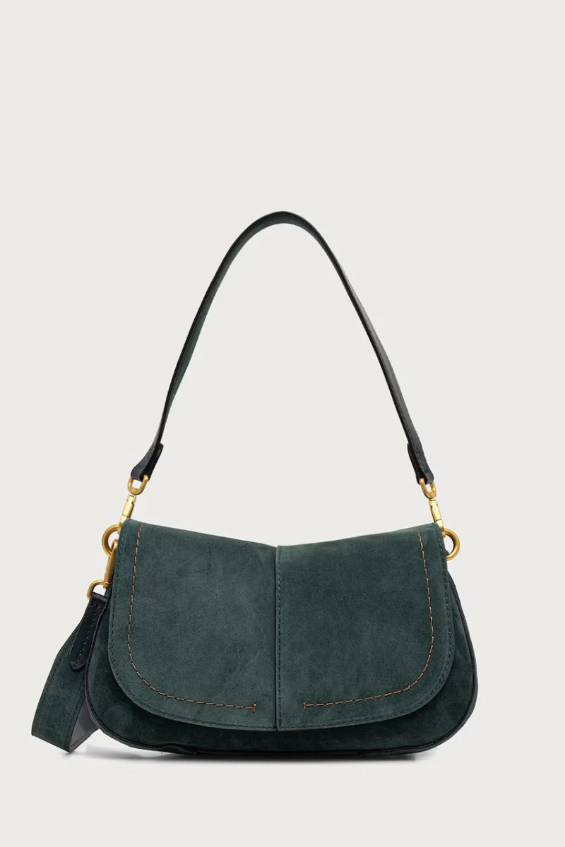 Gianni Chiarini geantă crossbody pentru femei din piele întoarsă HELENA ROUND