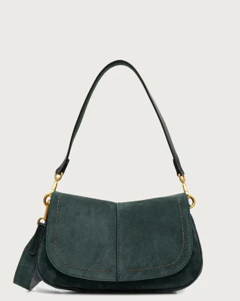 Gianni Chiarini geantă crossbody pentru femei din piele întoarsă HELENA ROUND