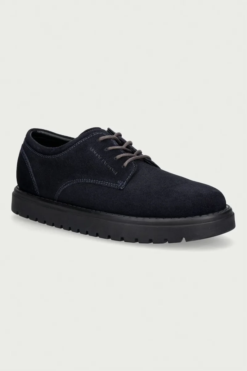 Armani Exchange pantofi pentru bărbați din piele întoarsă