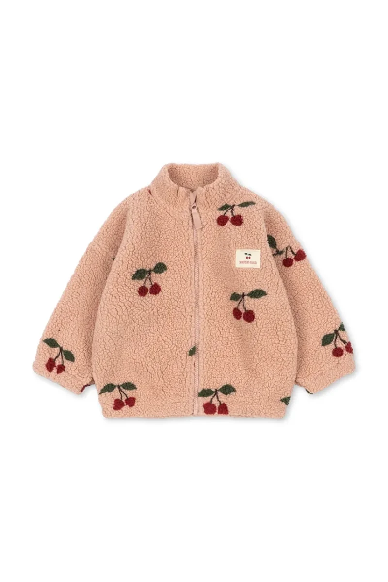 Konges Sløjd jachetă pentru copii din polar JODY TEDDY JACKET GRS