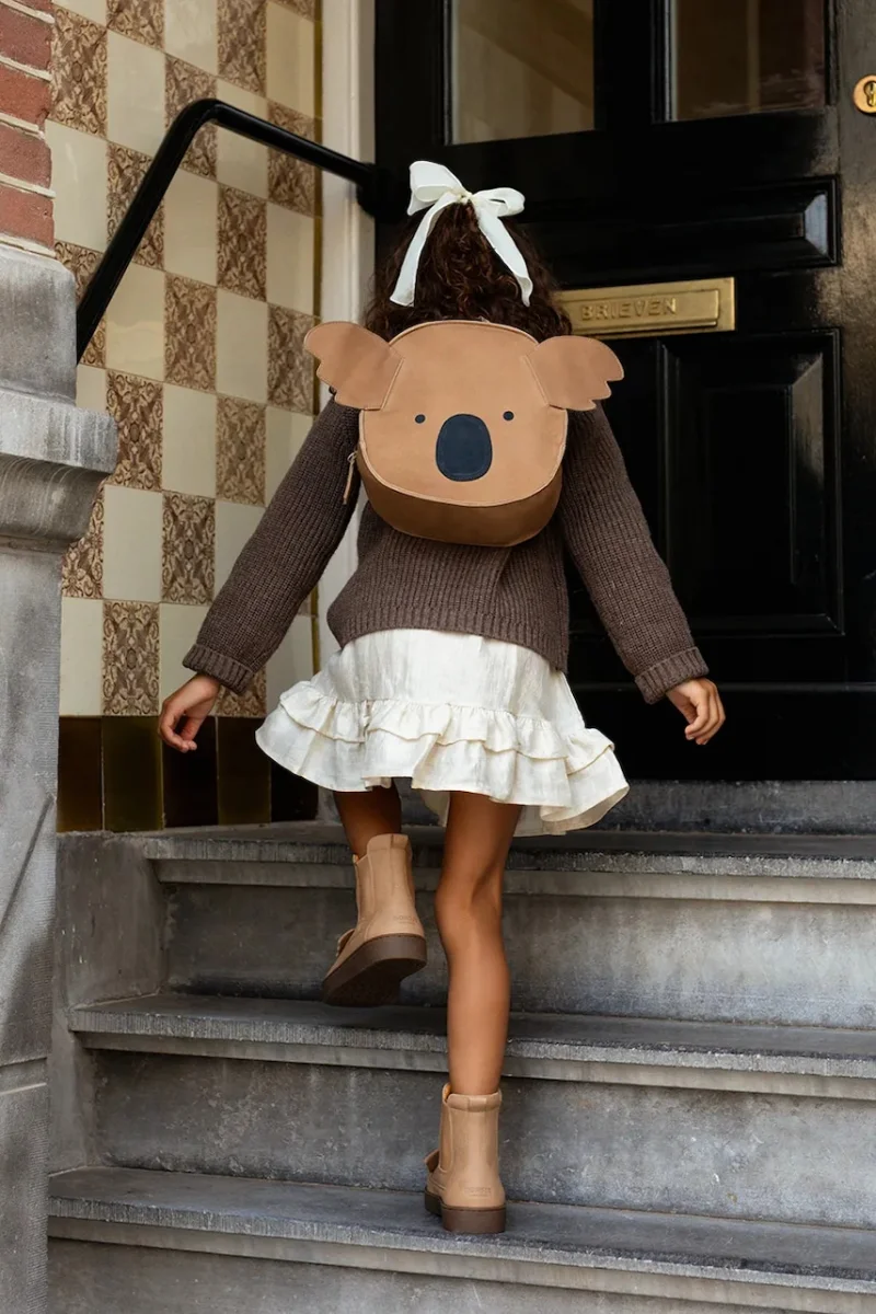 Donsje ghiozdan pentru copii din piele Umi Schoolbag Koala