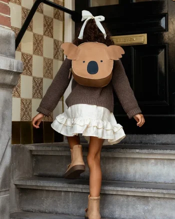 Donsje ghiozdan pentru copii din piele Umi Schoolbag Koala