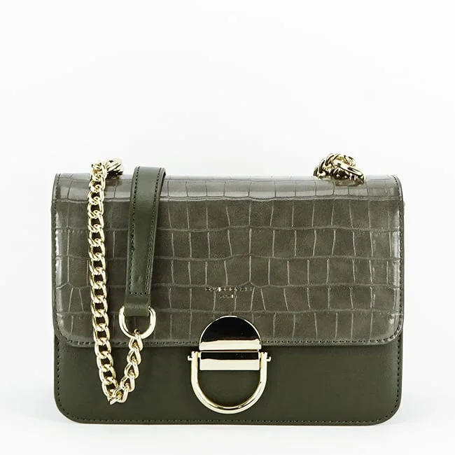 Geanta David Jones Paris CM6550 12 Verde kaki