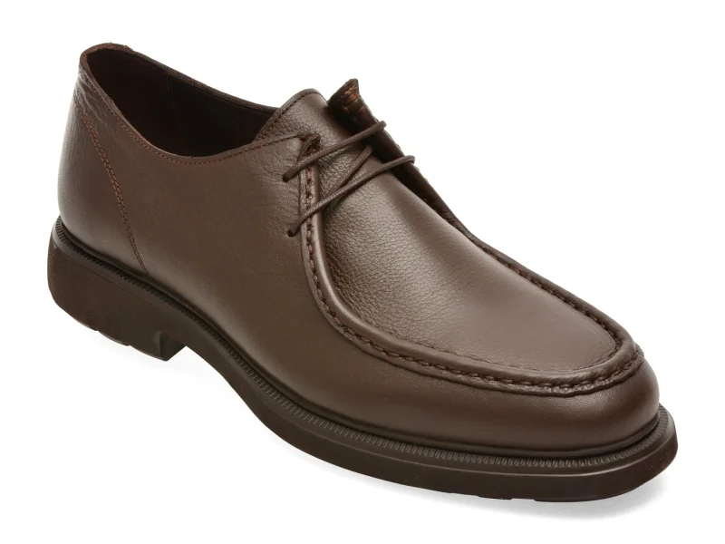 Mocasini OTTER maro, E4042, din piele naturala