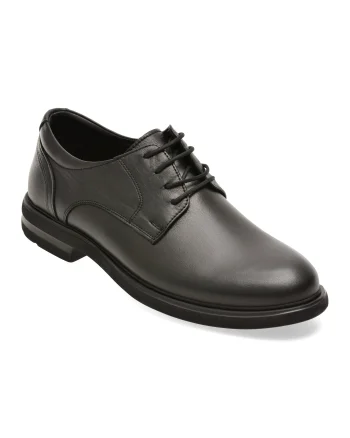 Pantofi eleganti OTTER negri, E1801, din piele naturala