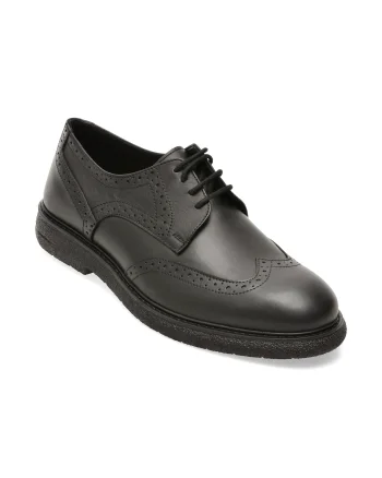 Pantofi eleganti OTTER negri, PLT2, din piele naturala