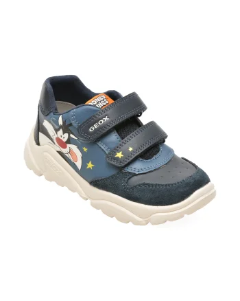 Pantofi sport GEOX bleumarin, B665RA, din piele ecologica