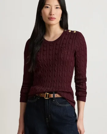 Lauren Ralph Lauren pulover pentru femei cu bumbac