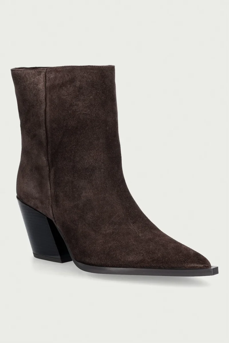 Steve Madden botine pentru femei din piele întoarsă Melle