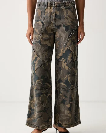 Pinko pantaloni pentru femei din bumbac