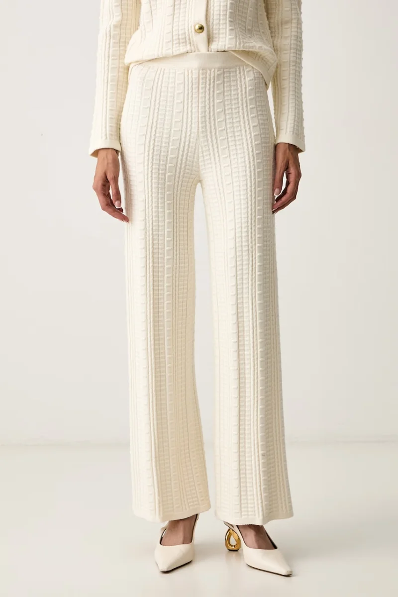 Twinset pantaloni pentru femei cu vâscoză