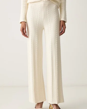 Twinset pantaloni pentru femei cu vâscoză