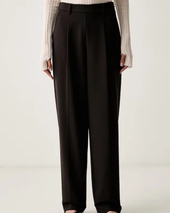 Twinset pantaloni pentru femei cu vâscoză