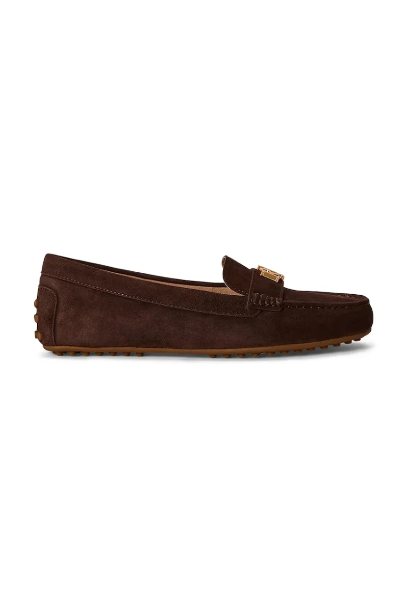 Lauren Ralph Lauren mocasini pentru femei din piele întoarsă Barnsbury