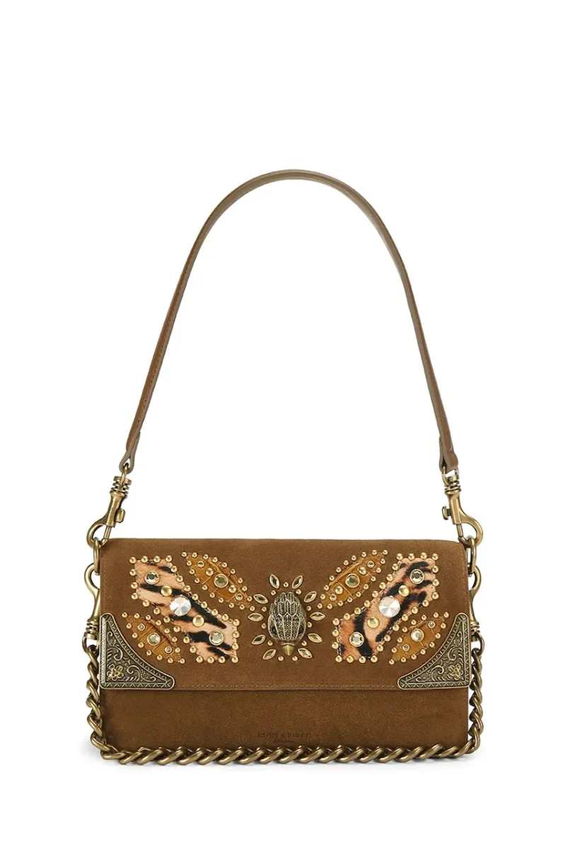 Kurt Geiger London geantă pentru femei din piele întoarsă SLOANE