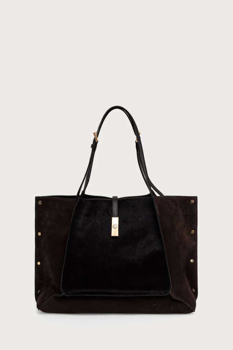 Pollini tote bag pentru femei din piele
