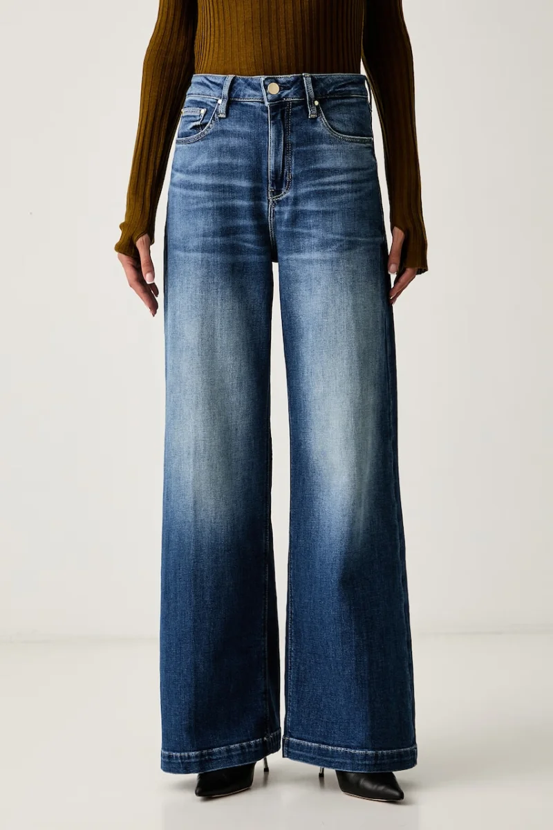 Guess blugi wide leg pentru femei BELLAGIO
