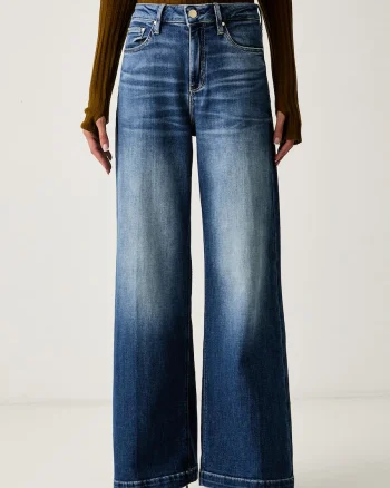 Guess blugi wide leg pentru femei BELLAGIO