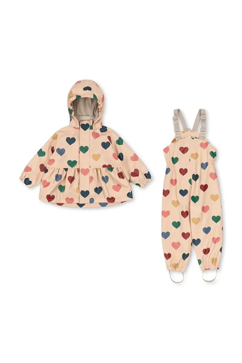 Konges Sløjd salopetă pentru copii RAINY PALME SET GIRL