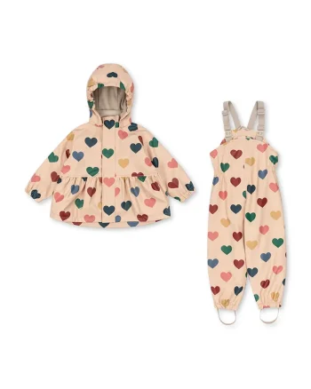 Konges Sløjd salopetă pentru copii RAINY PALME SET GIRL