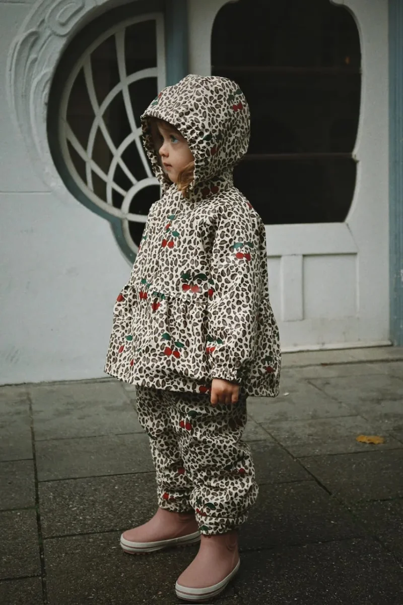 Konges Sløjd salopetă pentru copii RAINY PALME SET GIRL