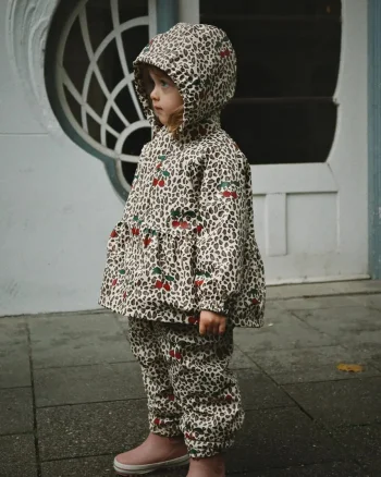 Konges Sløjd salopetă pentru copii RAINY PALME SET GIRL