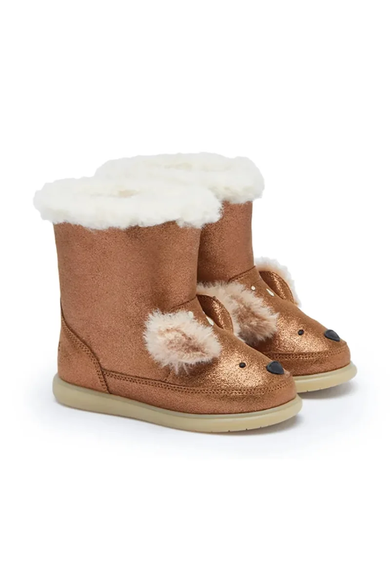 Donsje cizme de zăpadă pentru copii din piele Meloniek Boots Deer
