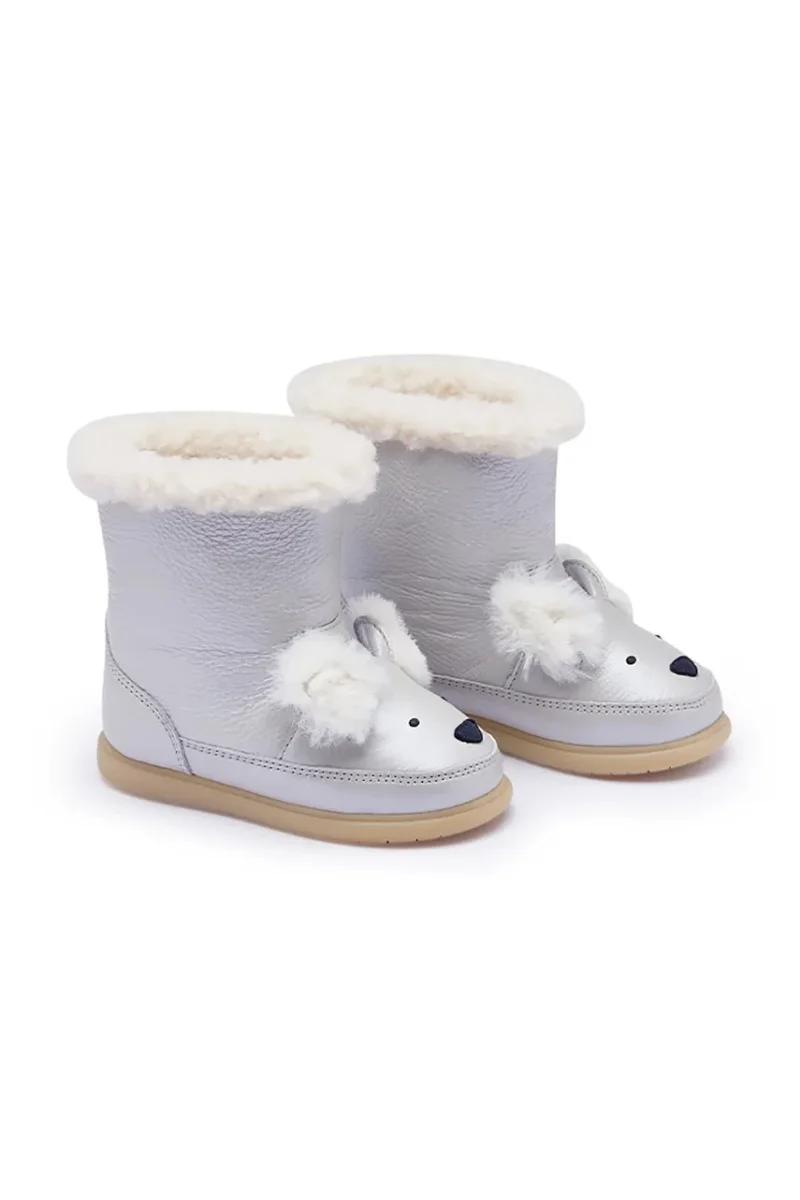 Donsje cizme de zăpadă pentru copii din piele Meloniek Boots Polar Fox
