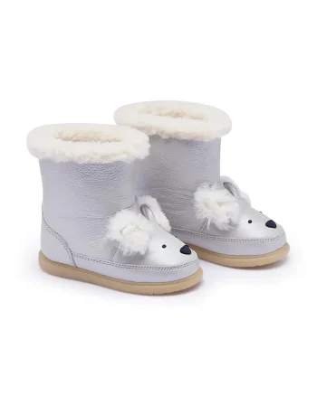 Donsje cizme de zăpadă pentru copii din piele Meloniek Boots Polar Fox